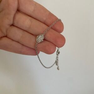 Silver Hamsa Bracelet, Stamped .925, Sparkly & Beautiful